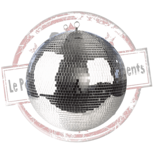 Boule à facette 50cm de diamètre. location d'une boule à facette 50cm de diamètre, pour evenement, mariage, anniversaire, seminaire, .kermesse, fête de village, soirée... Retrouvez nous dans les Landes, en Gironde, dans les Pyrénées-Atlantiques et dans le Gers.