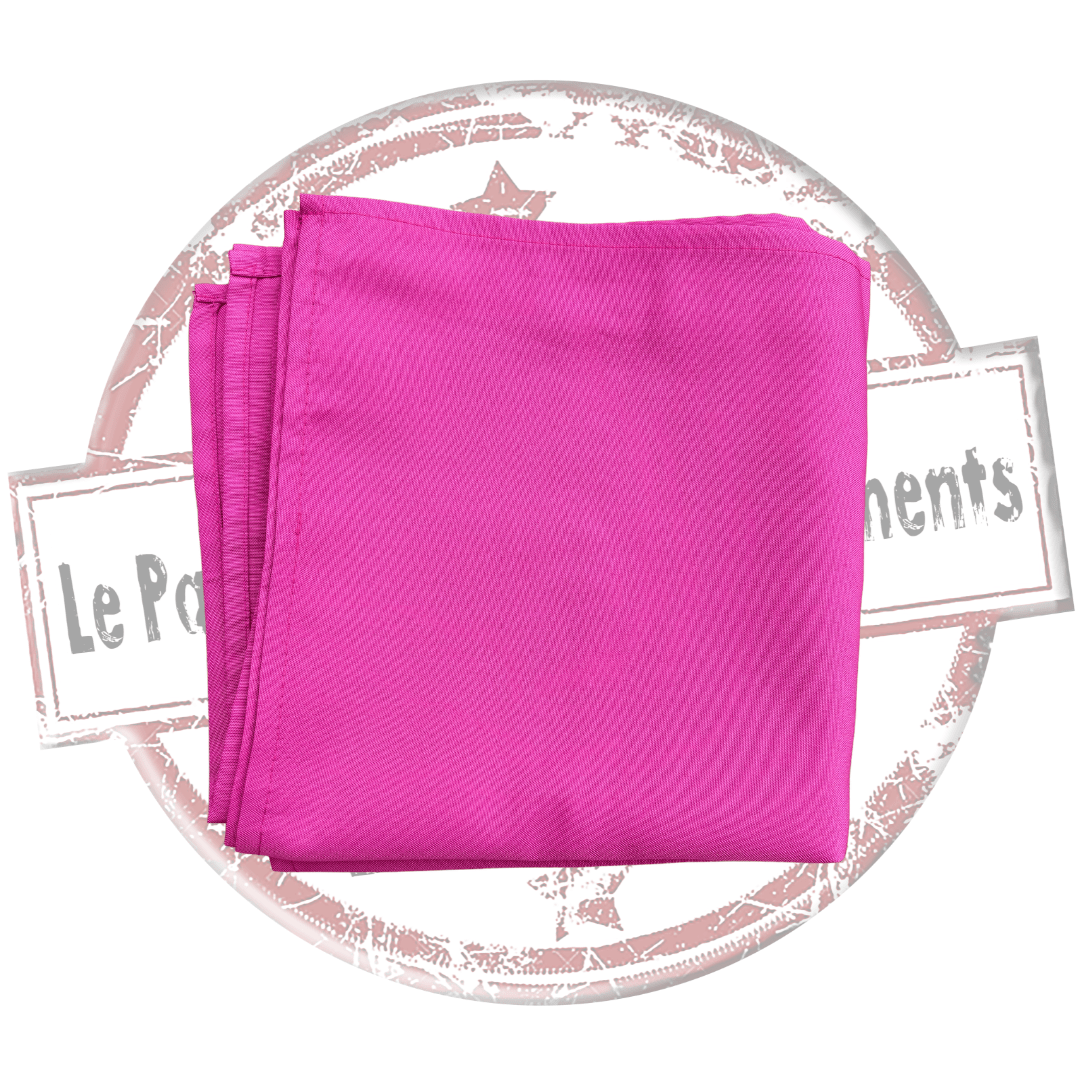 serviette de table rose fushia. location de serviette de table rose fushia pour evenement, mariage, anniversaire, seminaire, .kermesse, fête de village, soirée... Retrouvez nous dans les Landes, en Gironde, dans les Pyrénées-Atlantiques, pays basque et dans le Gers