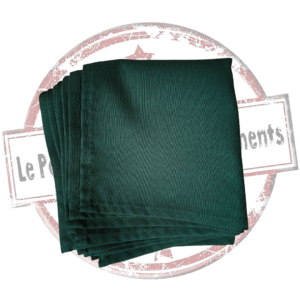 serviette de table vert sapin. location de serviette de table vert sapin pour evenement, mariage, anniversaire, seminaire, .kermesse, fête de village, soirée... Retrouvez nous dans les Landes, en Gironde, dans les Pyrénées-Atlantiques, pays basque et dans le Gers