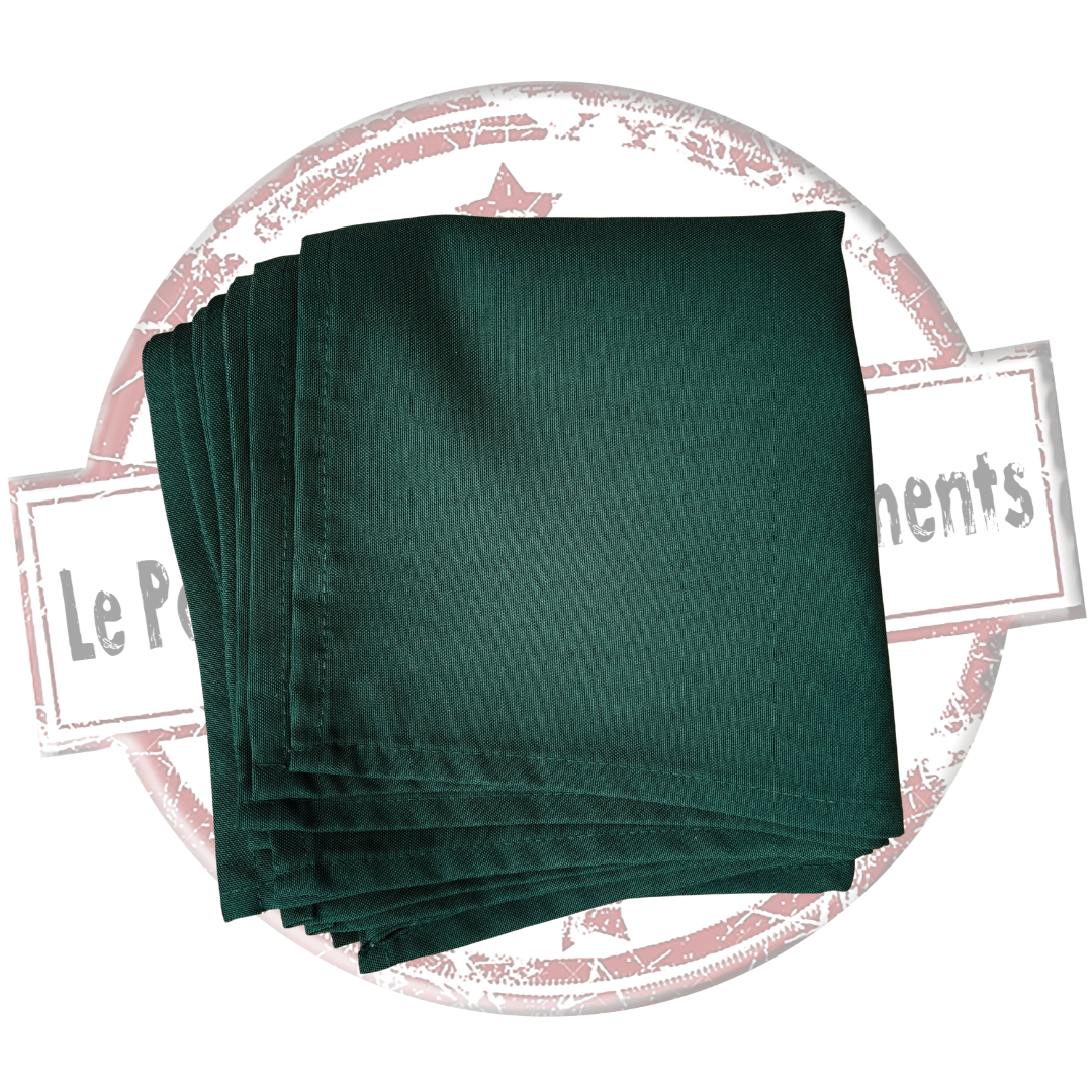 serviette de table vert sapin. location de serviette de table vert sapin pour evenement, mariage, anniversaire, seminaire, .kermesse, fête de village, soirée... Retrouvez nous dans les Landes, en Gironde, dans les Pyrénées-Atlantiques, pays basque et dans le Gers